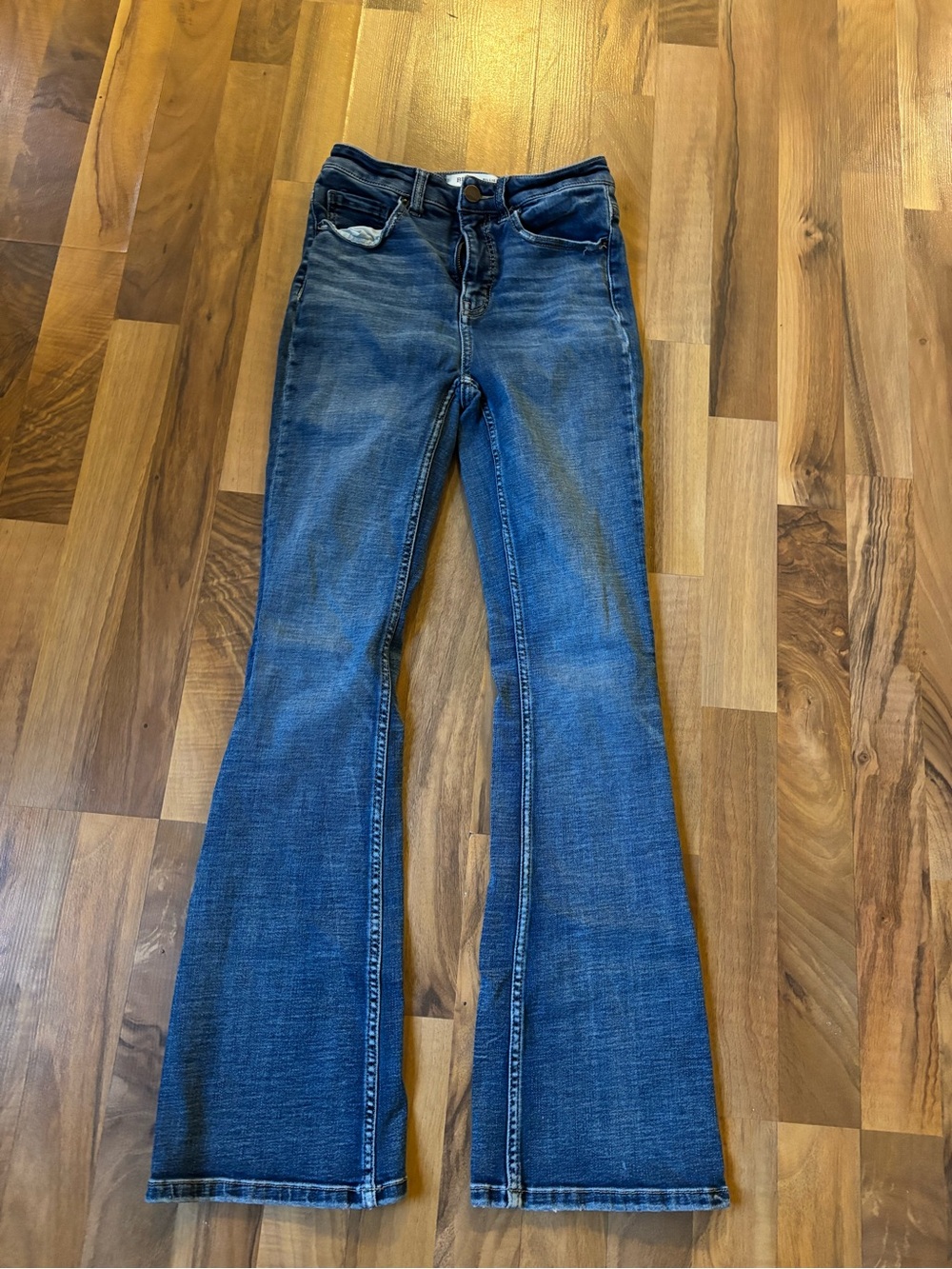BKE Women's Medium Blue Flared Jeans